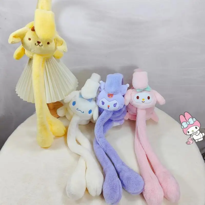 

New Cinnamoroll Earmuffs Kawaii Sanrio Mymelody Kuromi Winter Cartoon Japanese Plush Earmuffs Cute Girl Birthday Gift