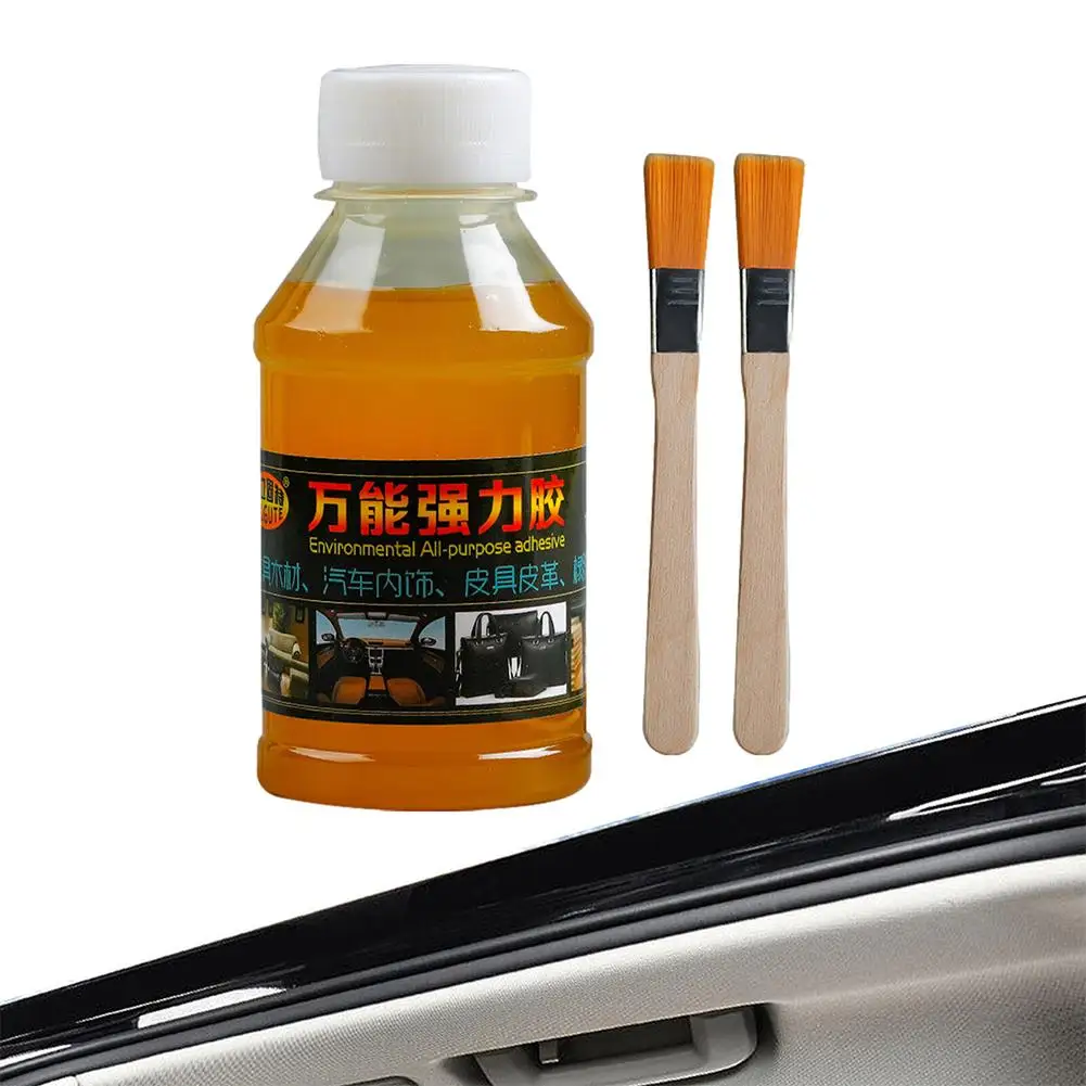 Car Roof Liner Repair Glue Strong Fast Drying Leather Universal Fabric Glue Tools Clothing Car Jeans 100ml Liquid Repairing Z7K1