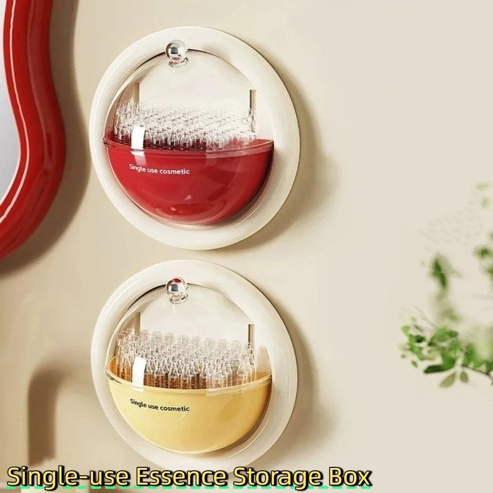 Rotating Flip Cover Single-use Essence Storage Box Dopamine Hemispherical Dust-Proof Box Plastic Compartment High-Capacity Box