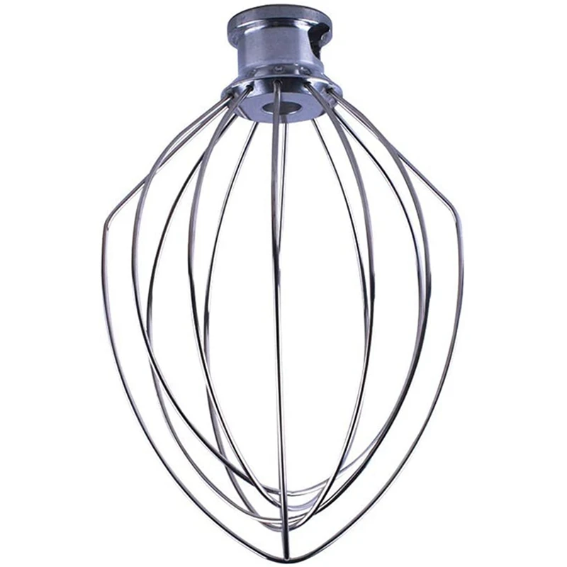 

Top Sale 8X Wire Whip Attachment For Tilt-Head Stand Mixer For Kitchenaid K5AWW 5 Quart KSM50, KSM5 Egg Cream Stirrer Accessorie