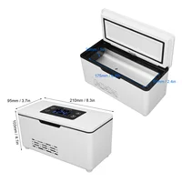 Réfrigérateur de refroidissement à insuline, boîte de réfrigérateur à insuline Rechargeable 10600mAh, température constante, refroidisseur de voiture Portable Reefer 4