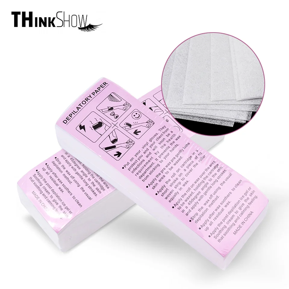 

100pcs Non-woven Wax Paper Rolls Hair Removal Body Cloth for Leg Hairs Removal Epilator High Quality Waxing Strips Papers