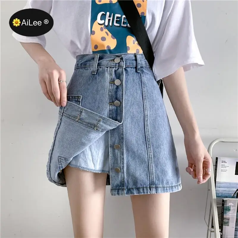 

Oversize Women Denim Shorts Skirts Fashion Vintage High Waist Wide Leg Female Caual Summer Ladies Shorts Jeans Women Streetwear