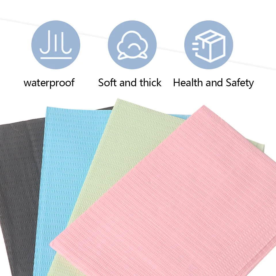 5/20PCS Nail Table Mats Disposable Nail Art Paper Towels Waterproof 3 Ply Nail Art Paper 45*33mm Pads for Nail Table Pad Clean 6