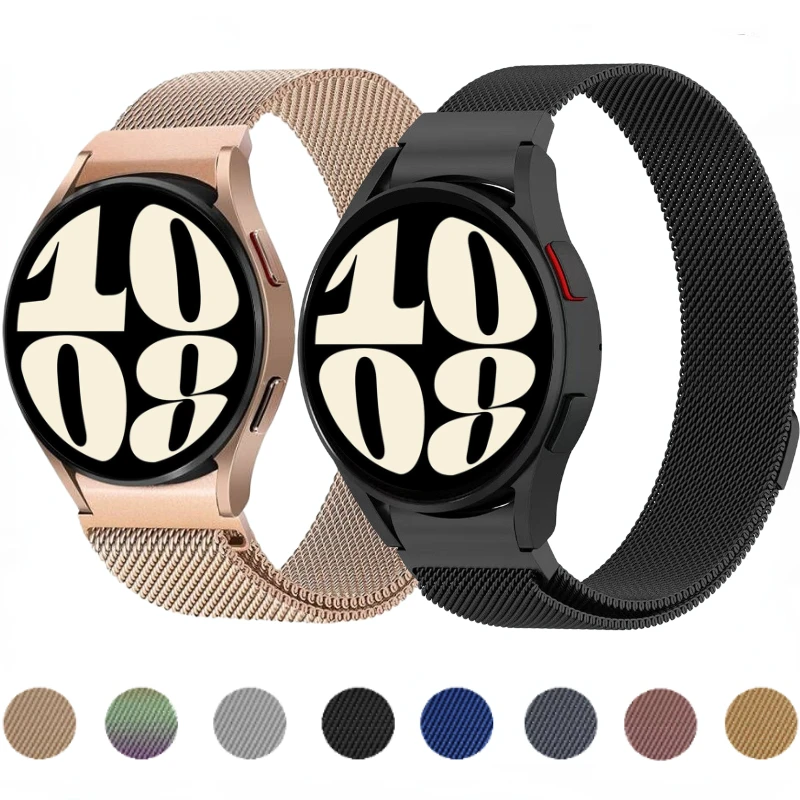 

Metal Milanese Strap For Samsung Galaxy watch 6/5/4/5 Pro 44mm 40mm Sports Magnetic Bracelet band For Watch 4 Classic 46mm 42mm