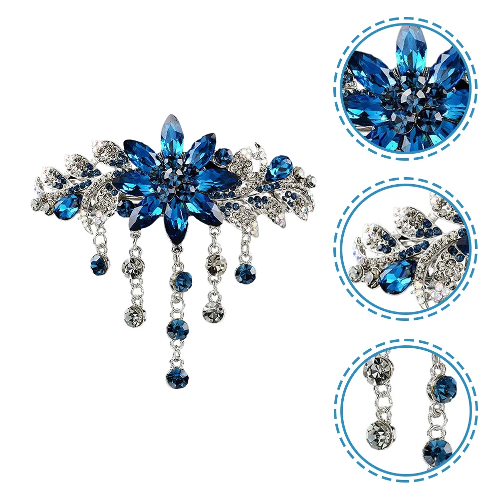 

Rhinestone Hair Clip Wedding Hair Clip Hair Styling Grip Bridal Flower Hairpin