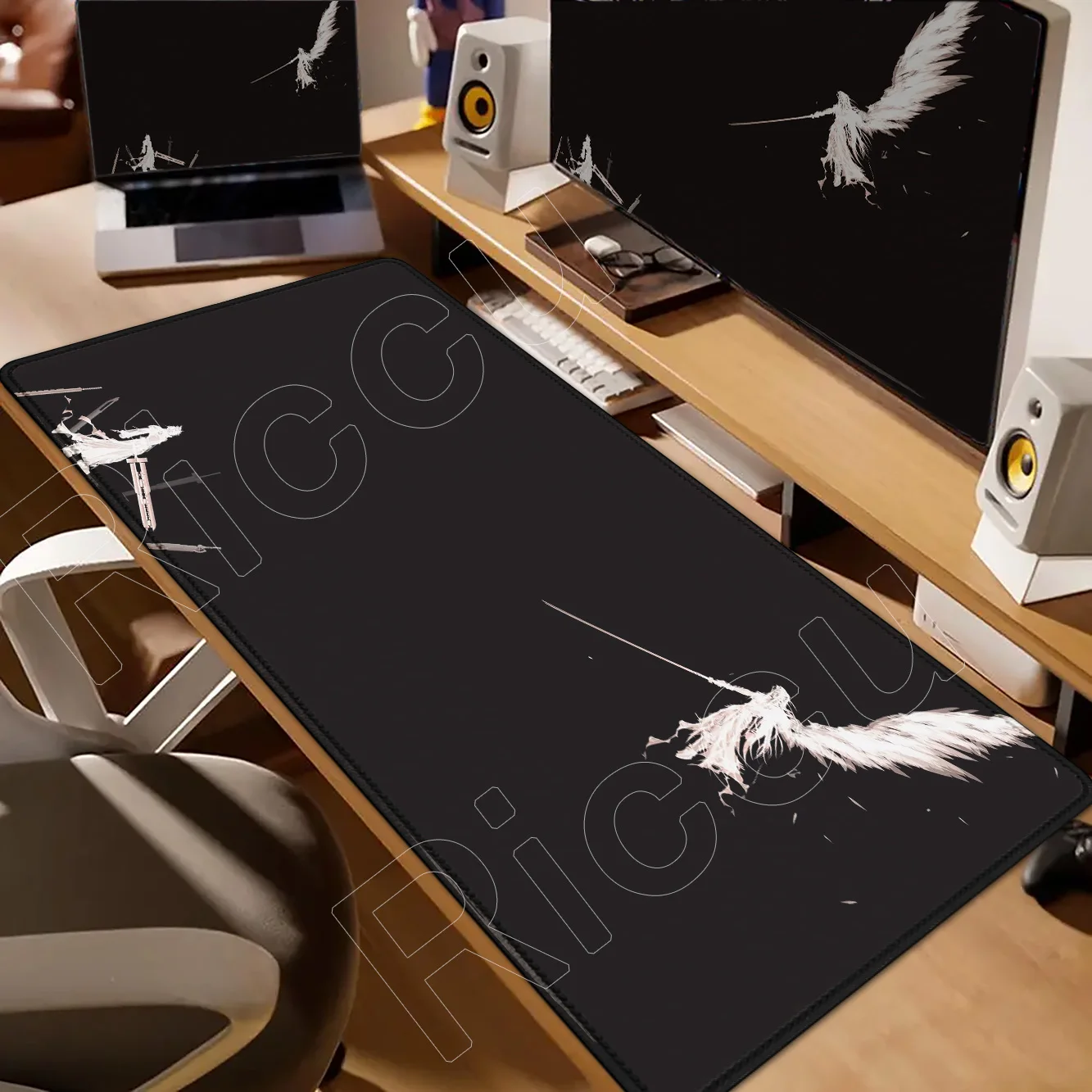 HD-Druck F-Final Fantasy 7, großes Gaming-Mauspad, Computer, Laptop, Mauspad, Tastatur-Pads, Schreibtischunterlage, PC-Spiel, XXL, Büro-Mauspad