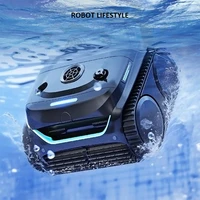 Robotic Swimming Pool Cleaner WYBOT C2 With App Control Wall Floor Waterline Max150㎡ Dual-layer Filtratie 180mins Running Time 3