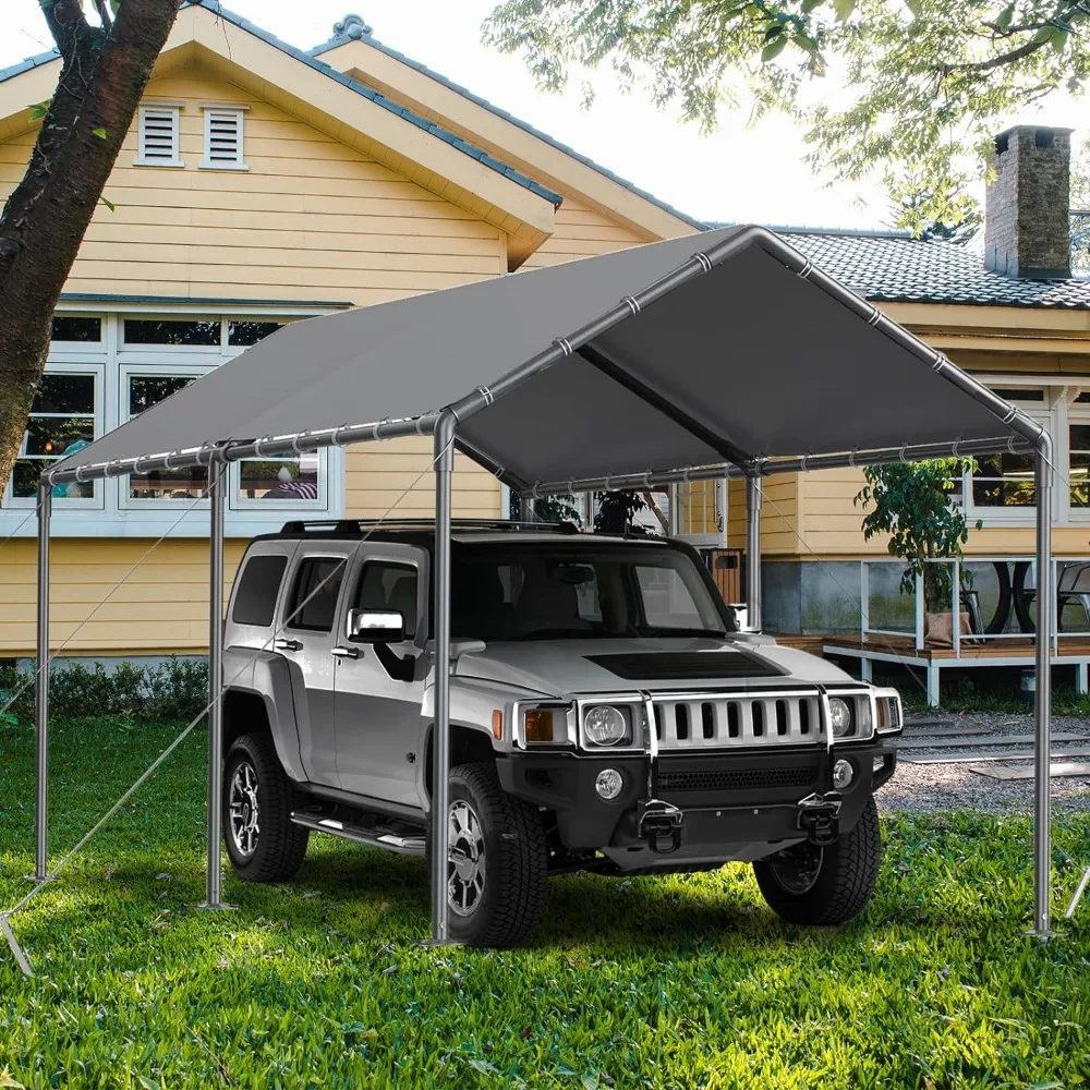 Description Picture 2 of item10×20 Carports, Portable Garage Carport with Heavy Duty Frame & Waterproof Carport Canopy Shelter for Outdoor, Boat, Truck