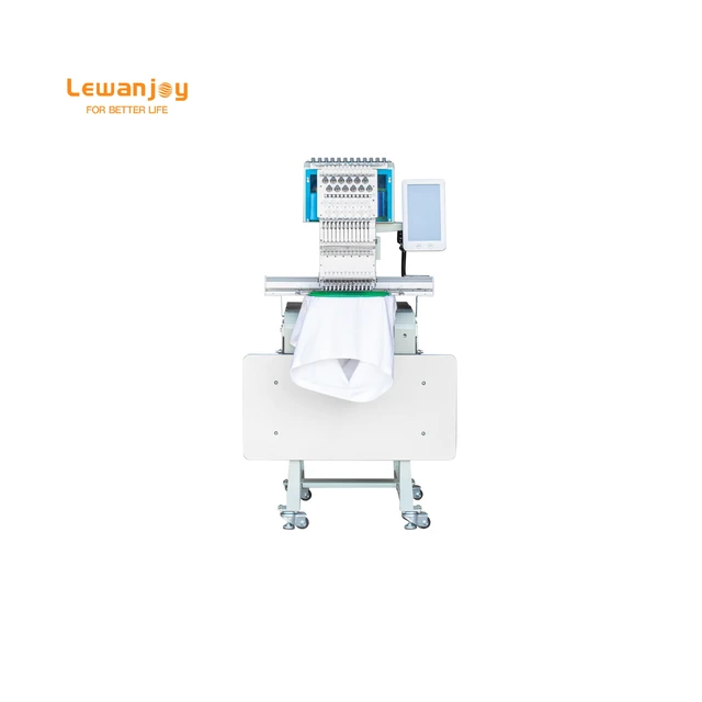 2024 Small Computerized Embroidery Machine Hat T-shirt Garment Logo Commercial Single Head 300*400 and 400*600mm embroider shop