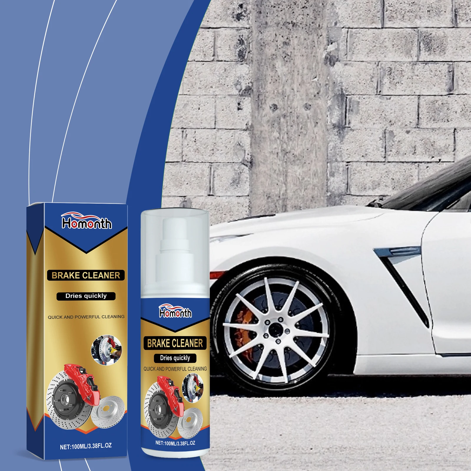 Car Brake Cleaner Removes Oil Stains From Vehicles and Brake System Cleaner 100 ML