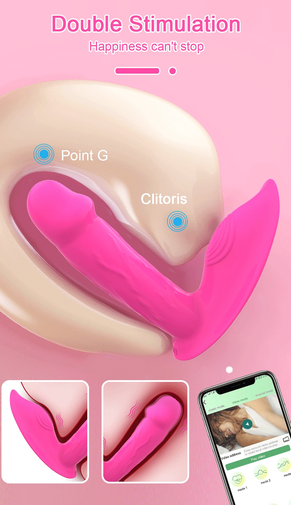 Mini Bluetooth APP Dildo Vibrator for Women Wireless Control Vibrating Egg Clitoris Stimulator Female Sex Toys for Adults Couple