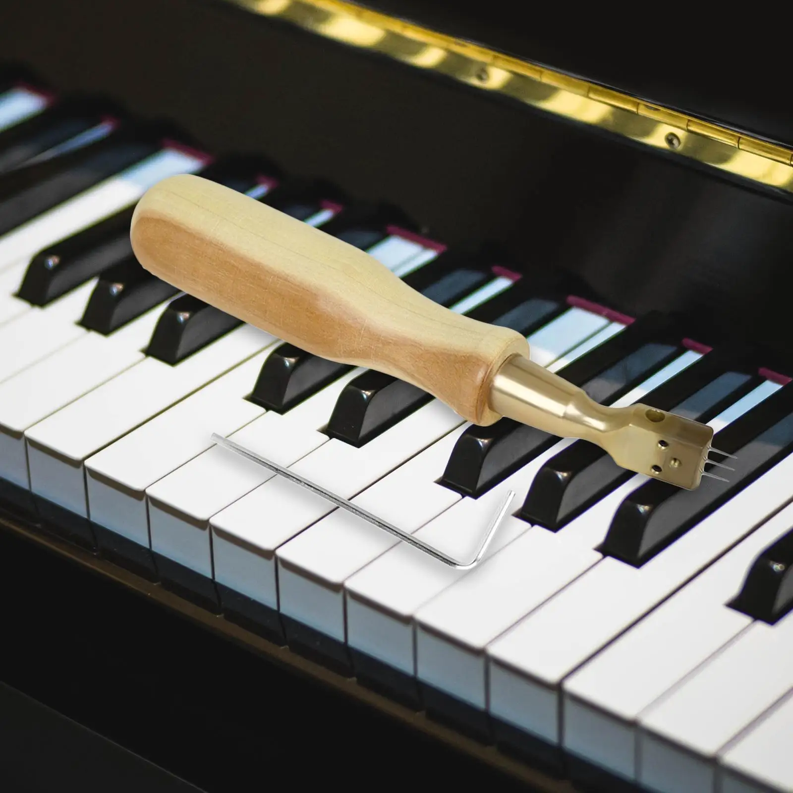 

Piano Hammer Voicing Tool Bent Head Piano Hammer Piano Tuning Kits Wooden Voicing Piano Tuning Rotated Pin Repair Tool