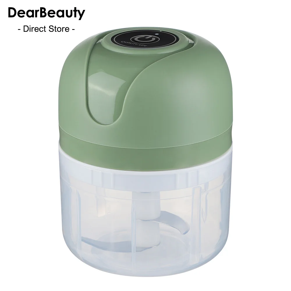 Electric Meat Grinder Mini Electric Garlic Chopper USB Meat Grinder Garlic Masher Machine Sturdy Durable Crushed Ginger Vegetable Crusher Kitchenware