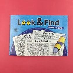 Interactive Hidden Object & Coloring Book - Educational Look & Find Activities with Stickers, Pages, and Observation Skill Development (Look find)