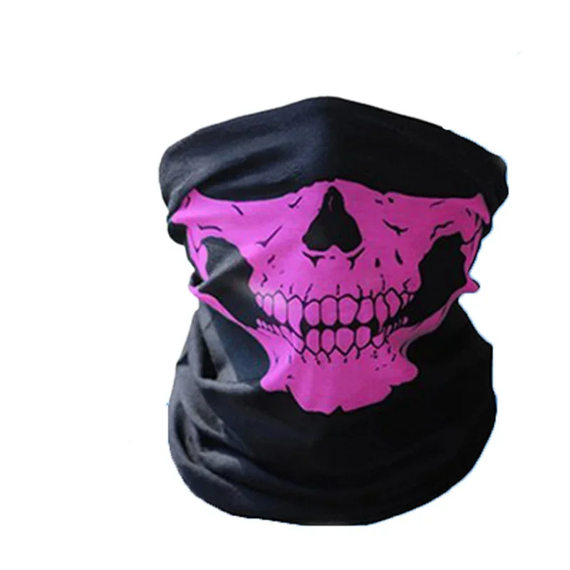 Outdoor Cycling Skull Balaclava Half Face Mask Magic Motorcycle Camping Scarf Men Women Sun Protection Bandana Neck Gaiters 3