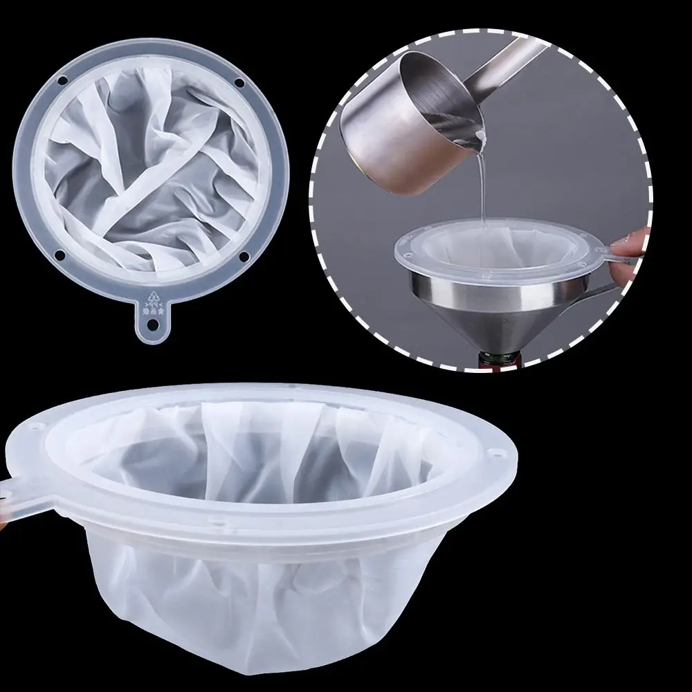 13/15CM Reusable Mesh Nylon Filter Super Fine Colander For Sieve Juice ...