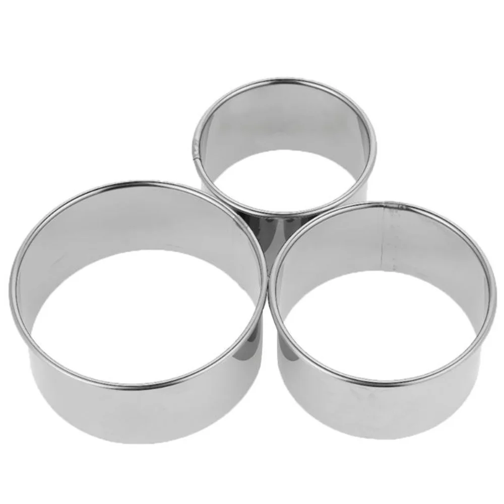 Set Stainless Steel Round Cutter Maker Cookie Cake Pastry Wrapper Dough Cutting Dumplings Molds Accessories Kitchen Gadget cookie cutter baking mold cookie mould fondant cutter pastry cutter dumpling skin mold