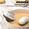 2Pcs Soft Bristle Cleaning Brush, Silicone Laundry Stain Brush, Small Household Washing Brush Scrub Brush, Comfort Grip 1