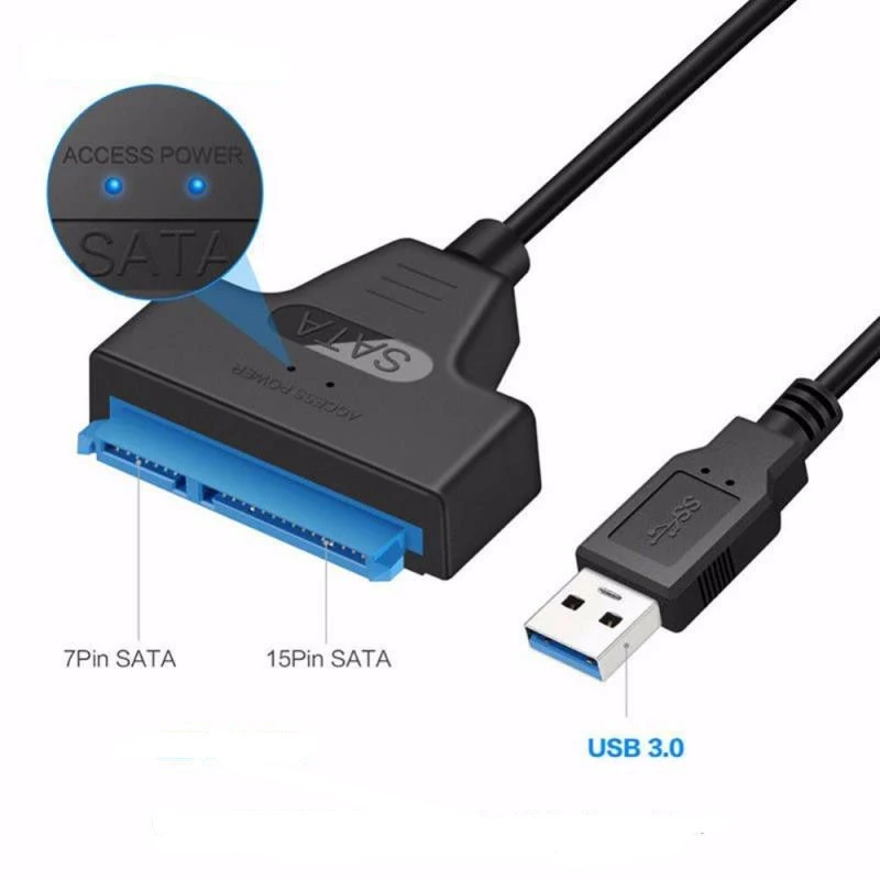 

22 Pin USB SATA 2 5 Adapter Cables Hard Drive Disk Portable Converter Computer Connection Wire Household USB 3 0