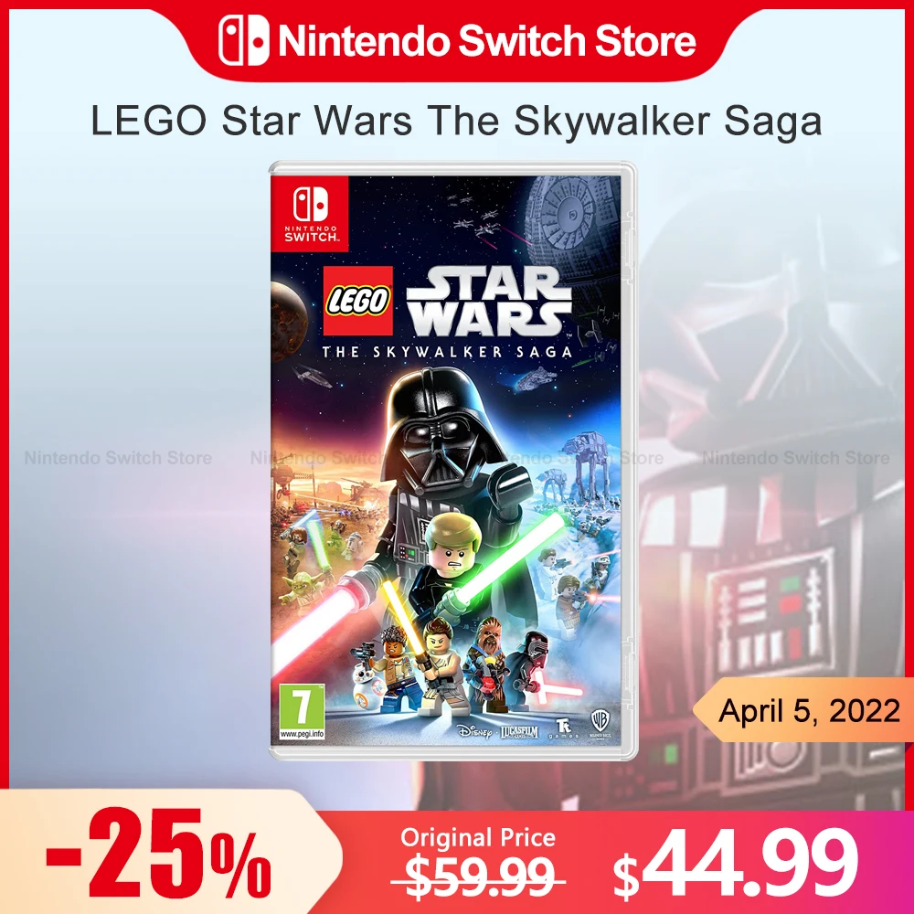Игровая карта LEGO Star Wars The Skywalker Saga, Nintendo Switch, 100% официальная оригинальная физическая игровая карта для Switch OLED Lite