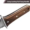 Professional Hori Hori Garden Knife with Leather Sheath, Protective Handguard, Sharpening Stone Included, for Weeding, Digging 4