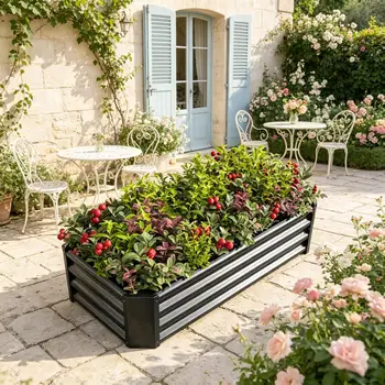 Metal Raised Garden Bed 1