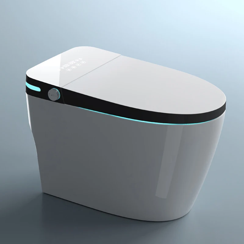 Smart Toilet, Luxury Automatic Flush Intelligent, No water pressure limit, Bowls Rimless Water Closet Wc, with Remote Control 5