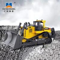 HUINA 554 Car Toys 1:16 1/24 RC Truck  Model Remote Controlled Bulldozer Alloy Tractor Caterpillar  Engineering Car Toys for boy 1