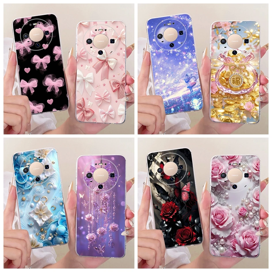 Floral Bowknot Soft Silicone Clear Phone Case - New Fashion 2025 Edition