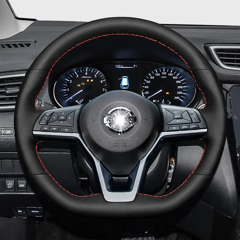 

Ручное шитье своими руками для Nissan X-Trail Tiida Teana Qashqai Sylphy Bluebird, аксессуары для автомобиля из натуральной кожи