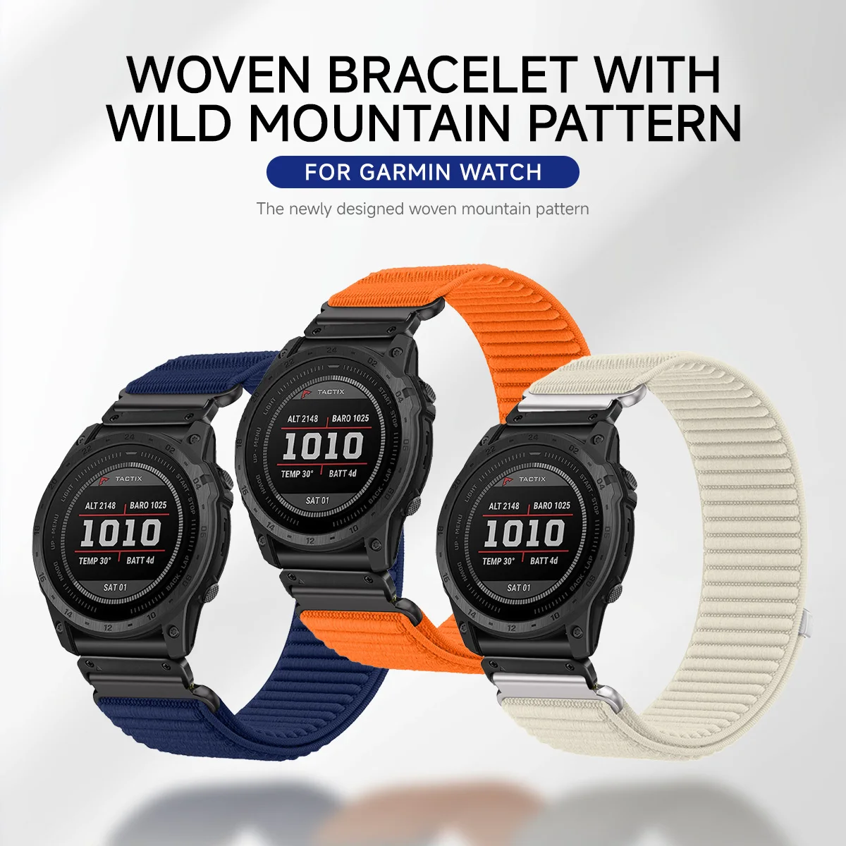 Quick Fit Nylon Strap - 20mm to 26mm Adjustable Bracelet