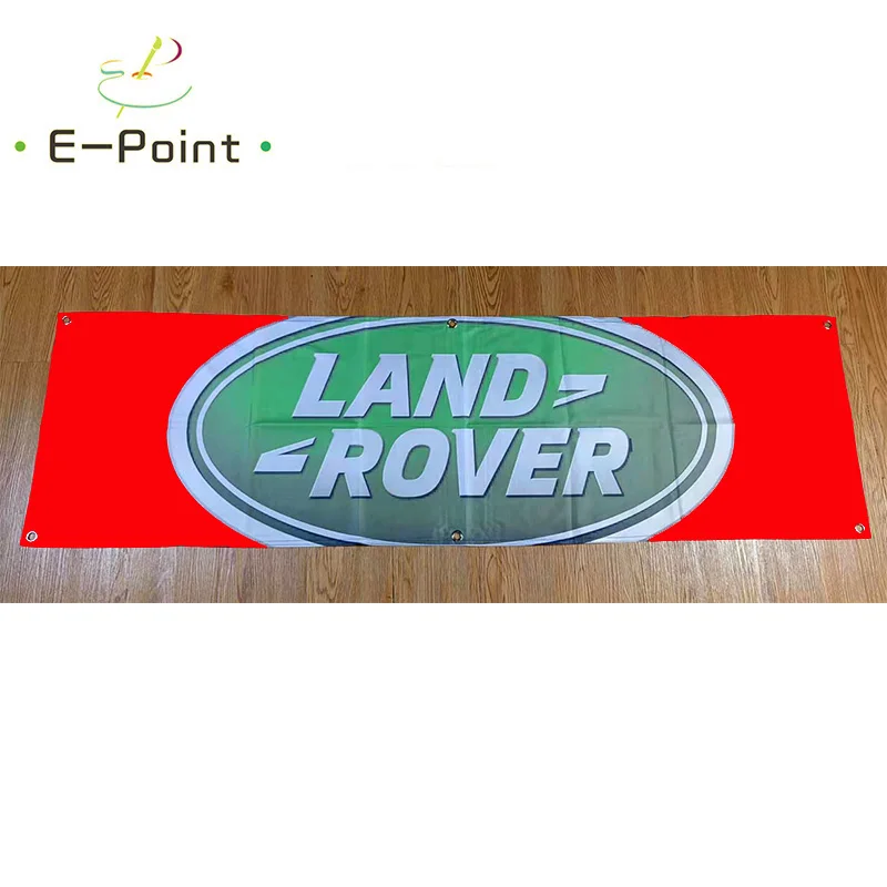 

130GSM 150D материал Land Rover баннеры на машину 1,5 фута * 5 футов (45*150 см) размер для дома флаг внутренний и наружный Декор yhx196