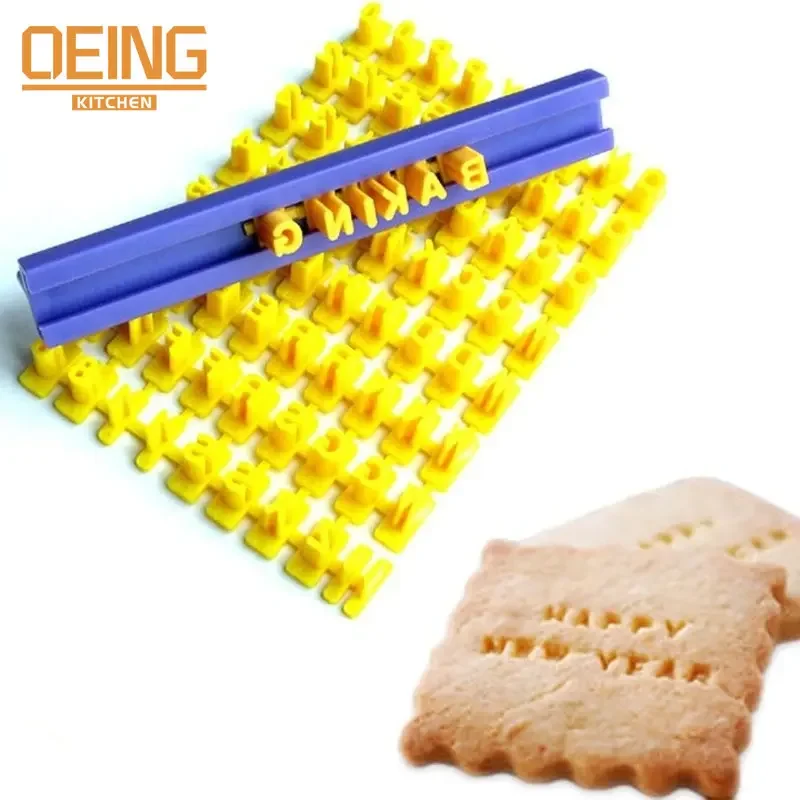 cookie cutters biscuits baking printing alphabet mold cookies cutter word press stamp baking mold cake curling embossing DIY tools