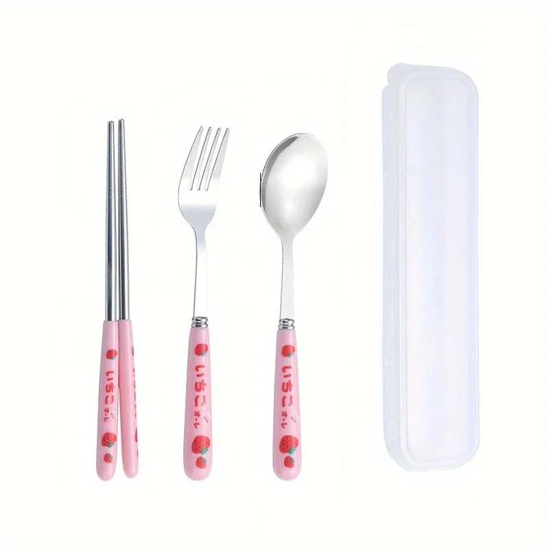 Baluue 5 Sets Cow and Fork Set Reusable Fork Chopsticks Metal Di 並行輸入品 Cartoon Cow Cutlery Spoon Fork Chopsticks Stainless Steel Portable Travel  Lunch Tableware Dinnerware Sets Kitchen Accessories - AliExpress