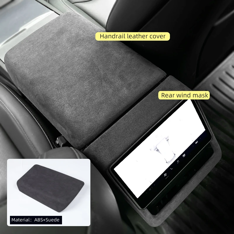 Für Tesla Modell Y Juniper 2025 + Starten Zubehör Für Tesla Modell 3 Highland 2024 Zentrale Steuerung Armlehne Box abdeckung ABS Materia – Detail 2