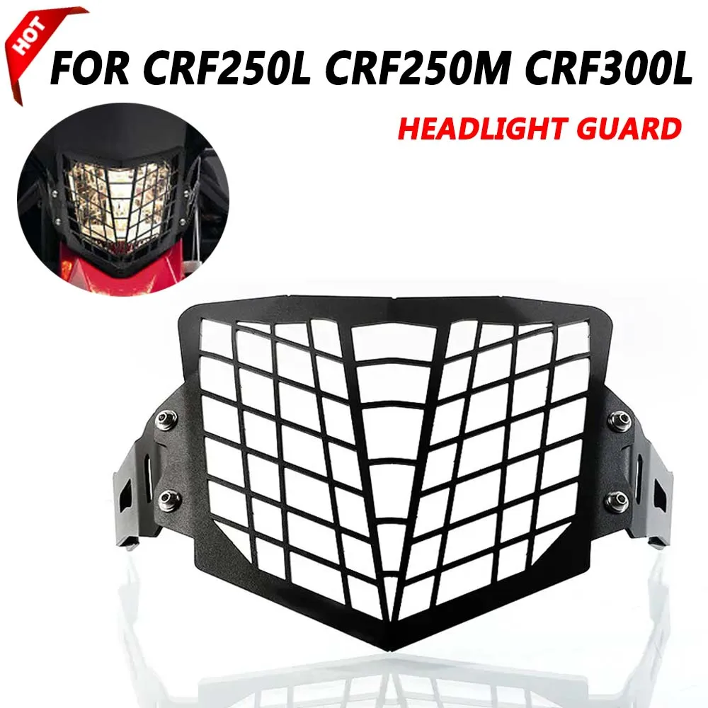 

For Honda CRF250L CRF250M CRF300L 2013 - 2022 2023 CRF 250L 250M 300L 2021 Motorcycle Headlight Protection Guard Cover Protector