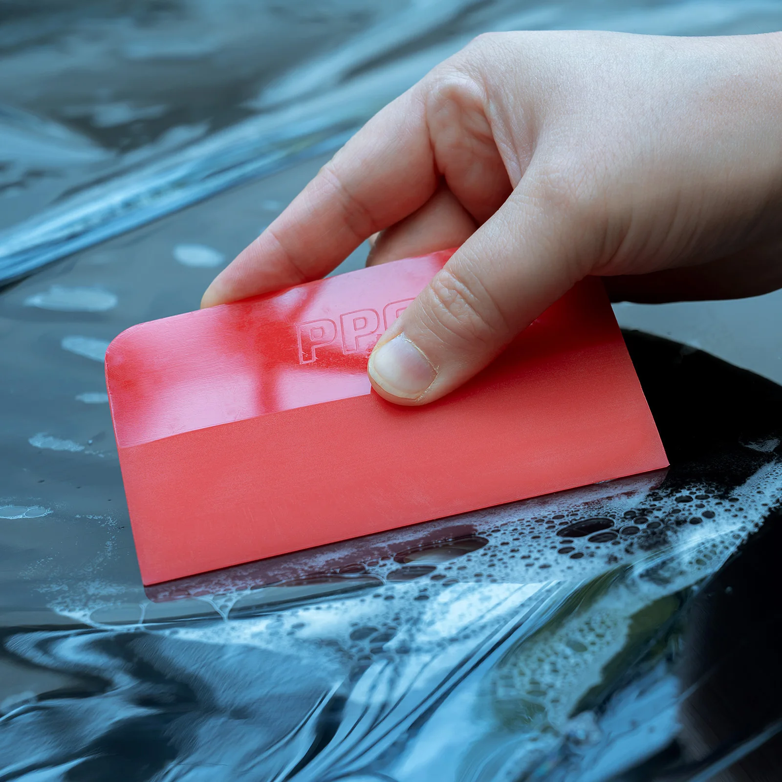 FOSHIO 3 in 1 Window Tint Squeegee Cleaning Water Remover Spatula TPU Rubber Scraper Car Wrap Protection Film Installation Tool