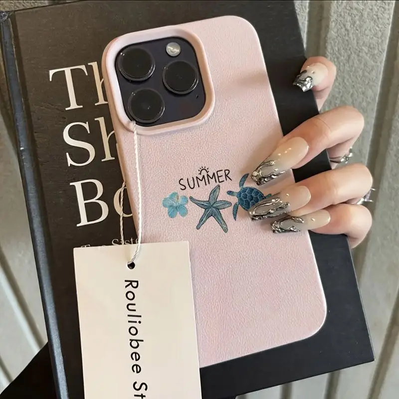 Floral Starfish & Sea Turtle Soft Phone Case Cover