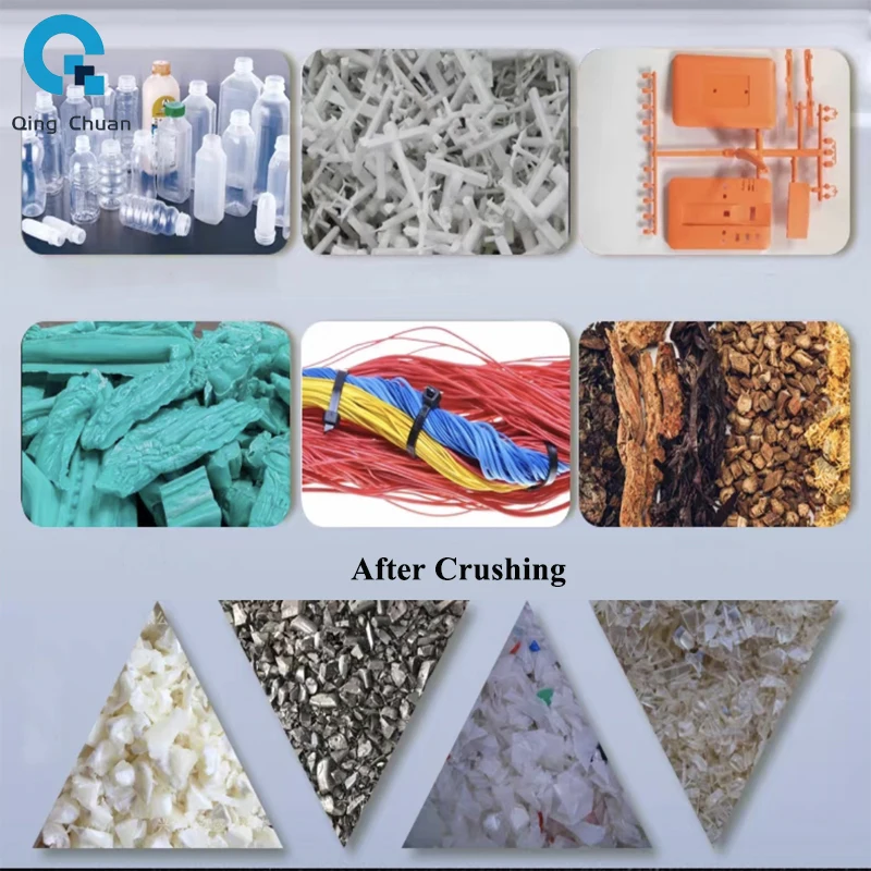 Plastic Crusher Powerful Large Silent Multifunctional Machine Industrial Material Crusher Particle Powder Machine