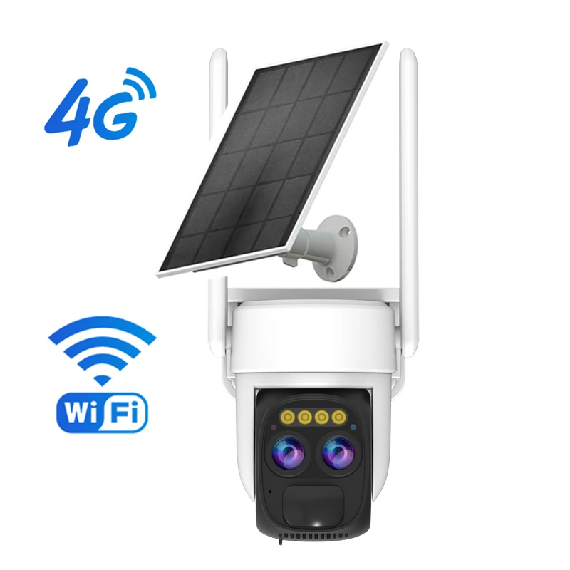 2K 10x Optical Zoom WiFi PTZ IP Camera Outdoor Battery Powered WiFi Solar Camera with 2 Way Audio Multi User Sharing user login