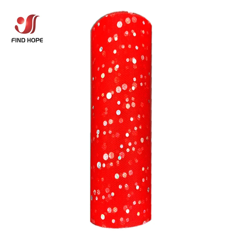 Assorted Glitter Rainbow Tulle Netting Roll - Vibrant Colors for DIY Crafts and Party Decor