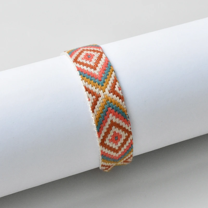 Pulseras De La Amistad Hechas A Mano, Regalo De Cumpleaños, Cuentas Tejidas, Pulsera Trenzada Hecha A Mano De Hilo De La Suerte