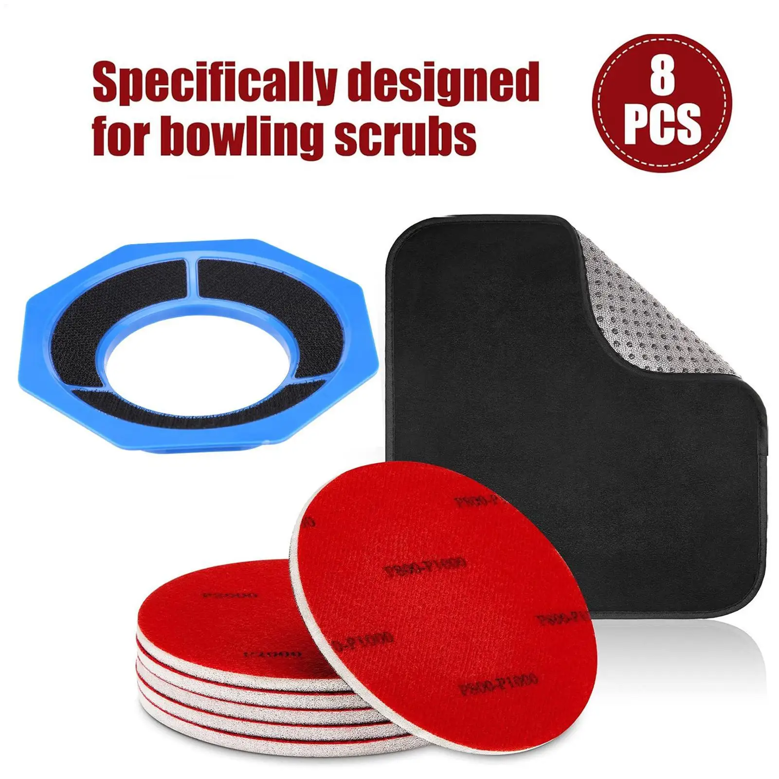 Kit per lucidare le palle da bowling, accessori per la pulizia portatili, universali e riutilizzabili per l'allenamento quotidiano, le competizioni e l'intrattenimento domestico - immagine 4
