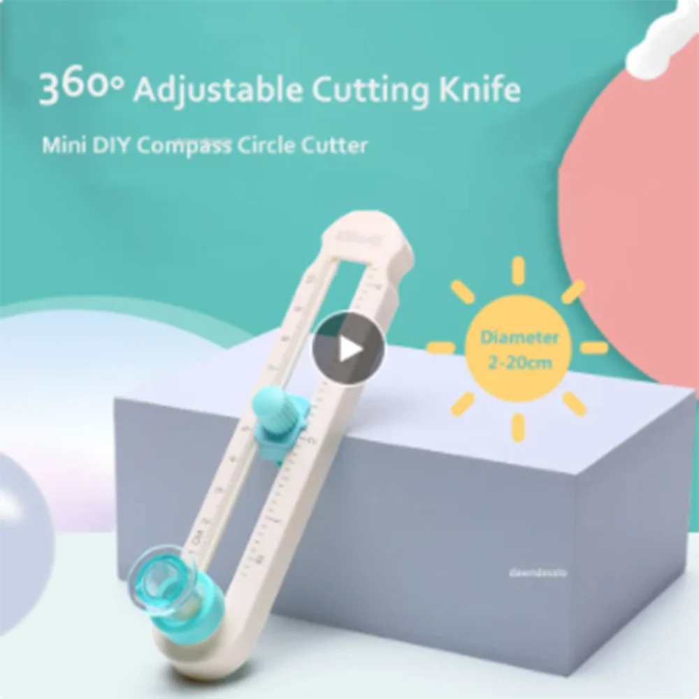 1/PcsAdjustable 360 Round Cutting Knife DIY Compass Circle Cutter Scrapbooking Cutters Circular Paper Scrapbooking Cards Cutters