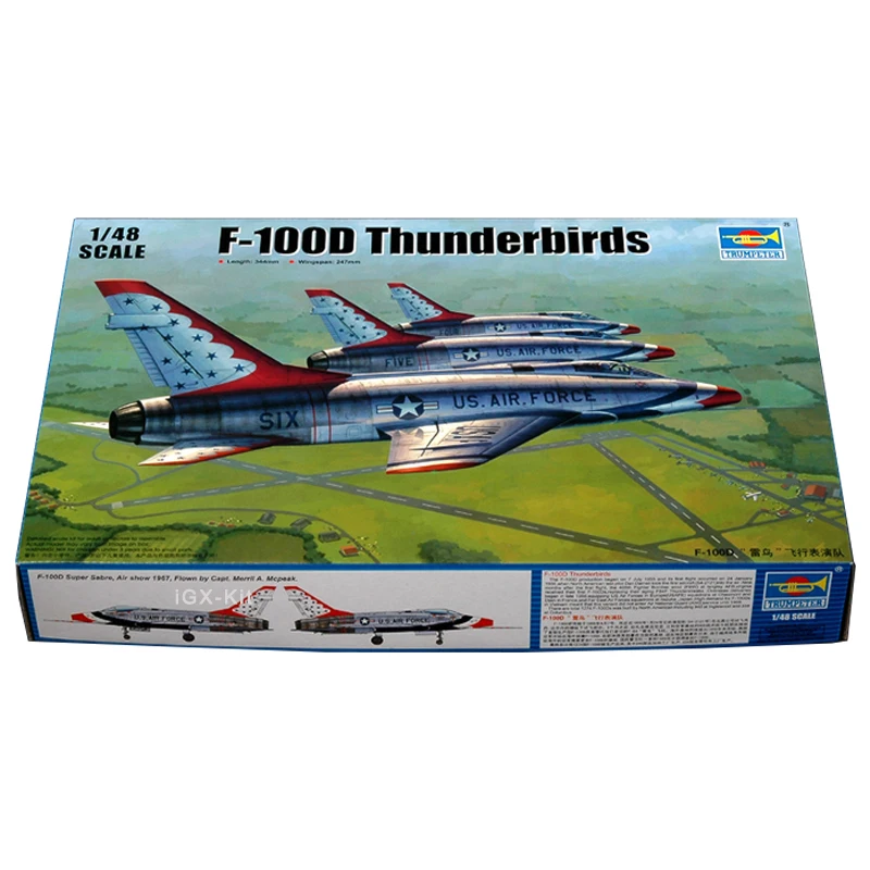 

Модель самолета Trumpeter 02822 1/48 USAF F100D, модель самолета, пластиковая сборка