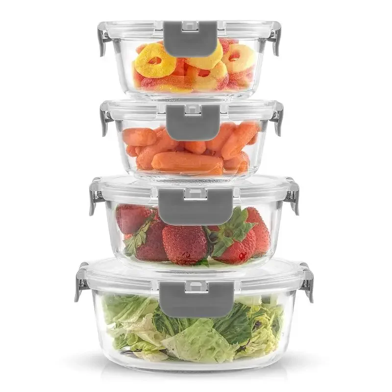 Description Picture 6 of itemJoyJolt JoyFul 24pc Pantry Kitchen Storage Containers, Glass Meal Prep Container for Lunch, Glass Storage Containers with Lids