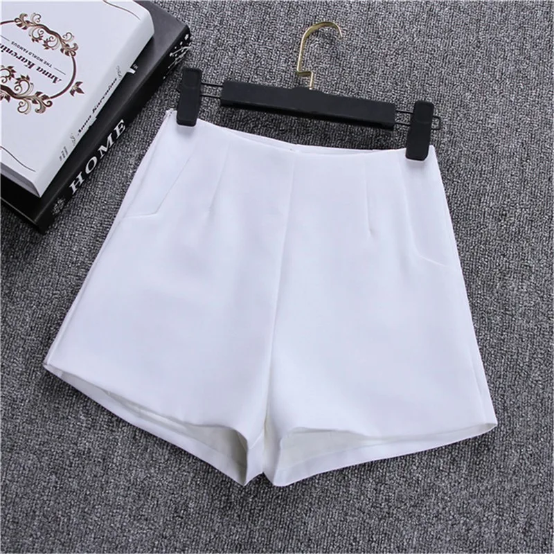 Women Summer Shorts Casual High Waist A-line Shorts Loose Chic Lady Suit Slim Casual Hot Girl Pants