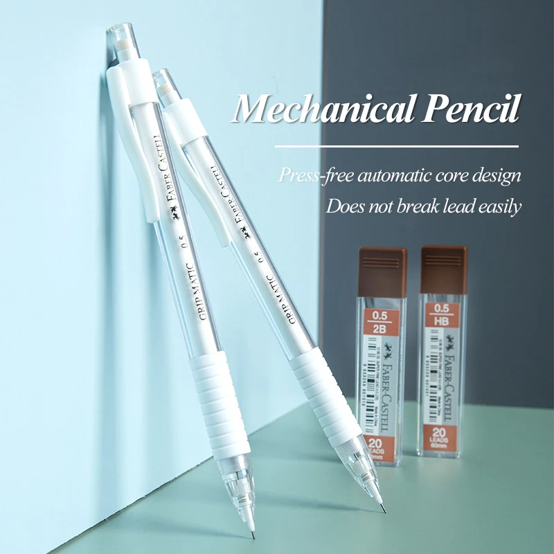Faber-Castell Automatic Mechanical Pencil Press-free 0.5mm 2B/HB Drawing Design Painting School Office Stationery Supplies 2