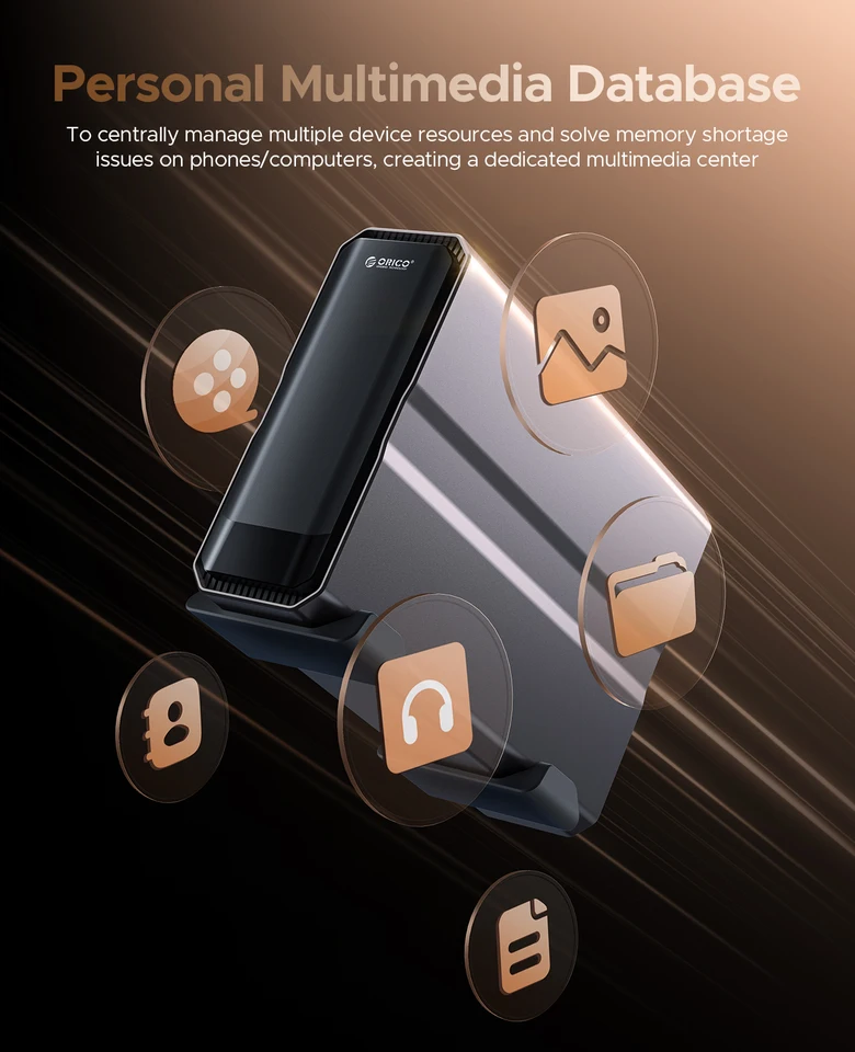 Orico-nasパーソナルストレージ、ビルトイン4テラバイト、8